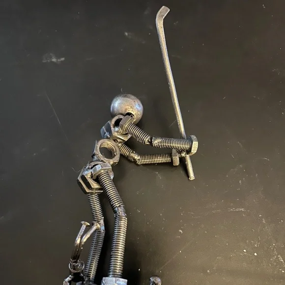 Nuts & Bolts GOLFER Metal Artwork FIGURINE -GOLFER GIFT - Picture 14 of 16
